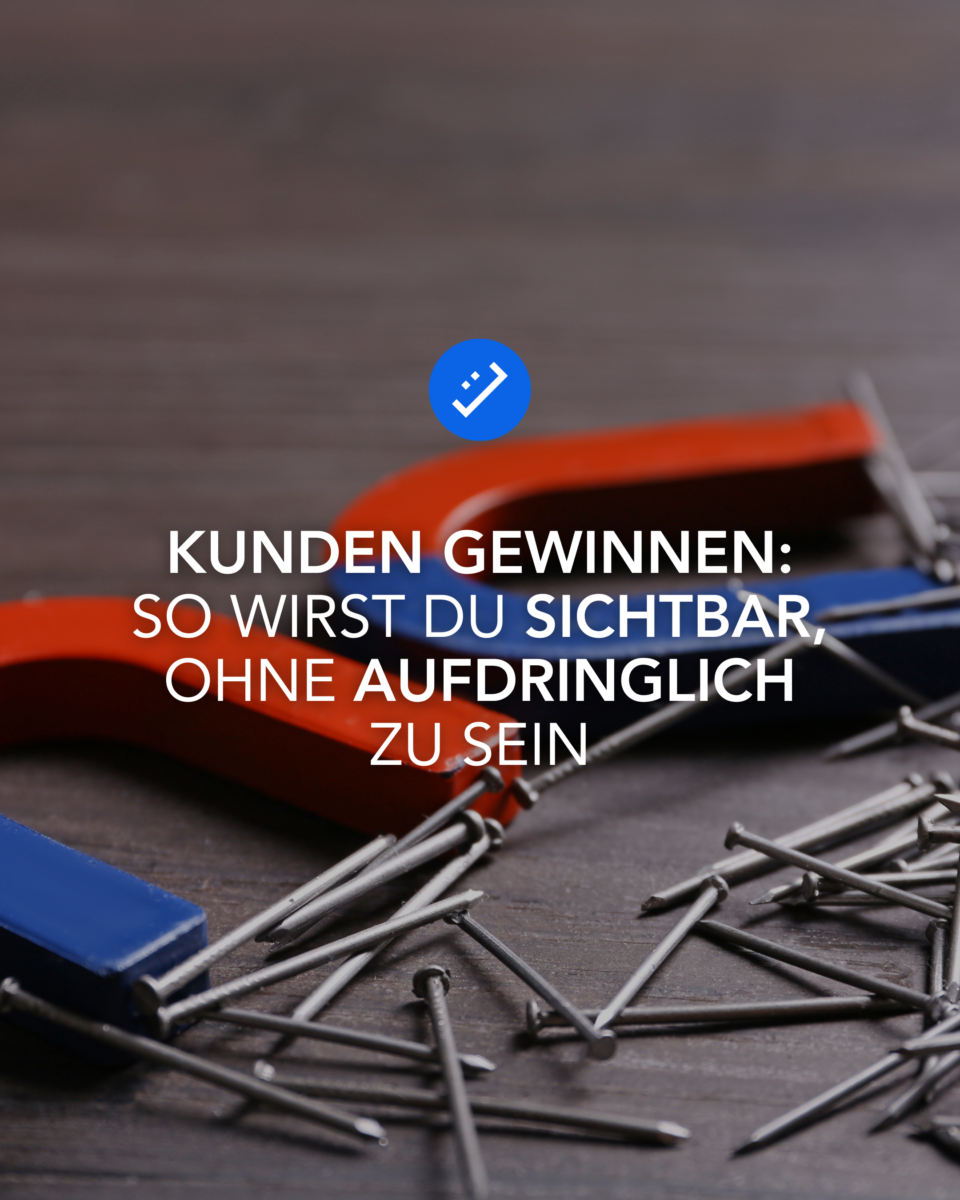 Text auf Bild. Auf dem Bild sind zwei Magnete mit Nägeln zu sehen.